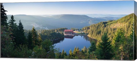 Framed Mummelsee Lake, Black Forest, Baden-Wurttemberg, Germany Print