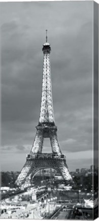 Framed Eiffel Tower and Christmas Market, Paris, France Print