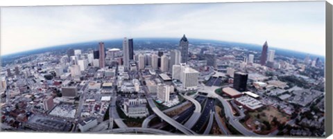 Framed Ariel View of Atlanta, Georgia Print