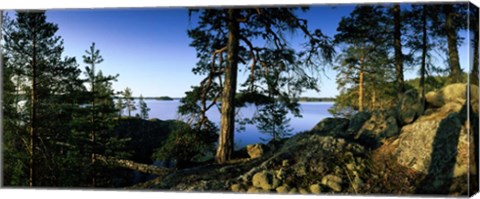 Framed Lake Saimaa, Puumala, Finland Print