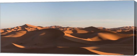 Framed Erg Chebbi Dunes Errachidia Province, Meknes-Tafilalet, Morocco Print