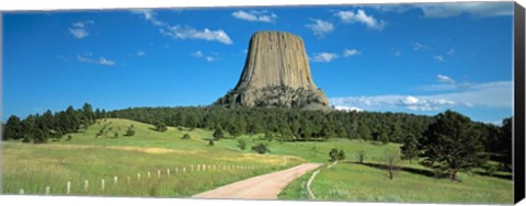 Framed Wyoming, Devils Tower National Monument Print