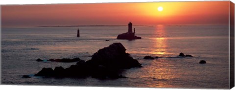 Framed La Vieille Lighthouse, Finistere, Brittany, France Print