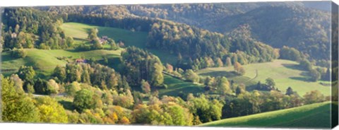 Framed Schauinsland Mountain, St. Ulrich, Black Forest, Baden-Wurttemberg, Germany Print