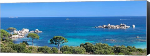 Framed Palombaggia Beach, Corse-Du-Sud, Corsica, France Print