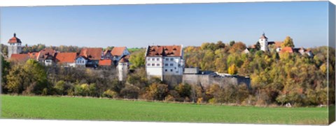 Framed Starkenburg Castle, Martinskirche Church, Baden-Wurttemberg, Germany Print