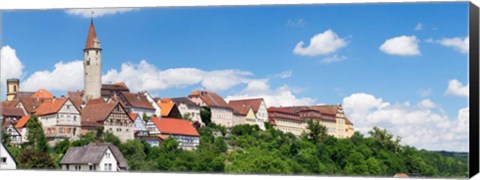 Framed Kirchberg an der Jagst, Hohenlohe Region, Baden-Wurttemberg, Germany Print