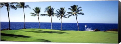 Framed Golf Course, Big Island HI Print