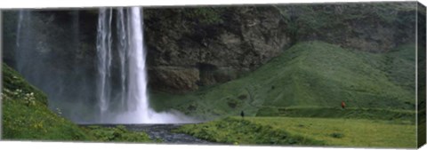 Framed Waterfall in a Forest, Iceland Print