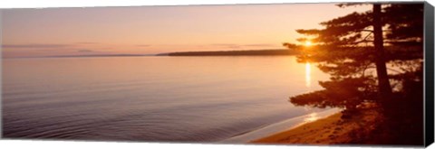 Framed Stockton Island, Lake Superior, Wisconsin Print