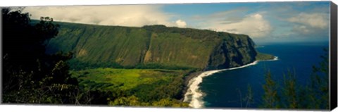 Framed Waipio Valley, Big Island, Hawaii Print