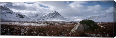 Framed Clouds over Mountains, Glencoe, Scotland Print