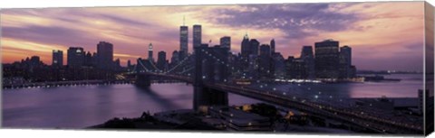 Framed Brooklyn Bridge, Manhattan, New York City Print