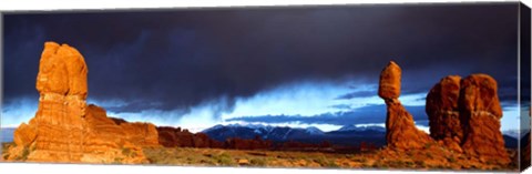 Framed Thunderstorm Arches National Park, UT Print