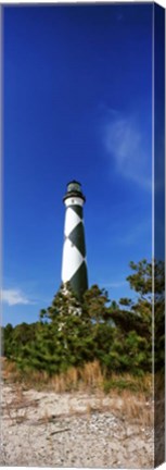 Framed Cape Lookout Lighthouse, Outer Banks, North Carolina Print