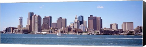 Framed Waterfront Buildings, Boston, Massachusetts Print