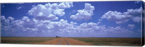 Framed Clouds Over Prairie, Amarillo, TX Print