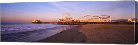 Framed Santa Monica Pier, California Print