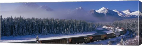 Framed Train Banff National Park, Alberta, Canada Print