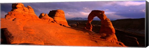 Framed Mountains in Arches National Park, Utah Print