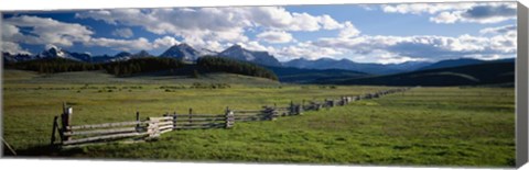 Framed Sawtooth Mountains, Idaho Print