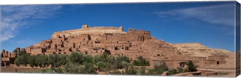 Framed Ksar Ait Benhaddou along the Ounila River, Souss-Massa-Draa, Morocco Print