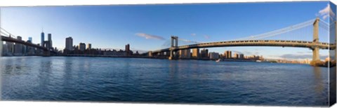 Framed New York Skyline from Brooklyn Print