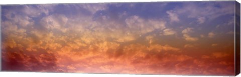 Framed Rainbow clouds Print