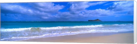 Framed Waimanalo Beach Park,  Oahu, HI Print