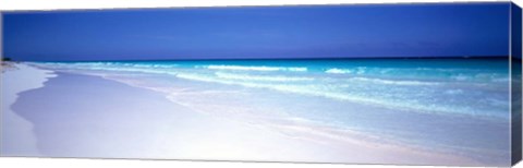 Framed Pink Sand Beach, Bahamas Print