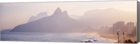 Framed Ipanema Beach, Rio de Janeiro Brazil Print
