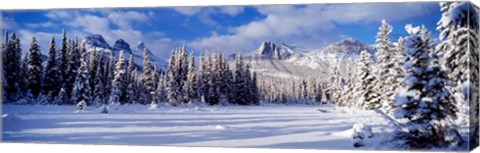 Framed Three Sisters Bow Valley Kananaskis Country Alberta Canada Print
