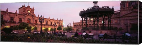 Framed Plaza De Armas, Guadalajara, Mexico Print