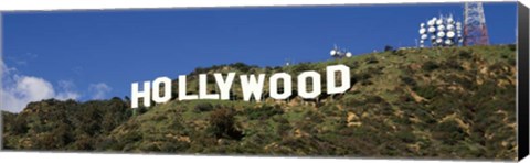 Framed Hollywood Hills Sign, Los Angeles, California Print