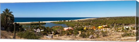 Framed Lagoon at Playa La Poza, Todos Santos, Baja California Sur, Mexico Print