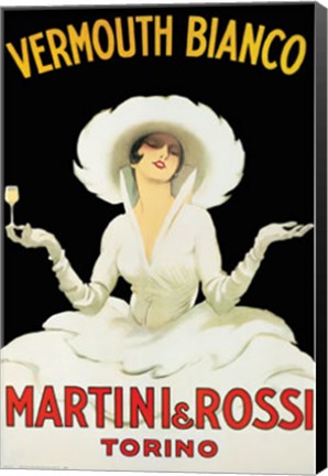 Framed Martini And Rossi Print