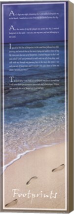 Framed Footprints Print