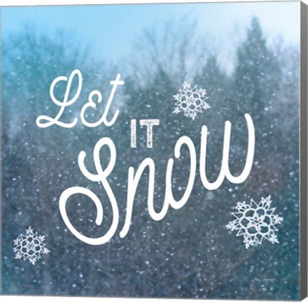 Framed Let it Snow I Print