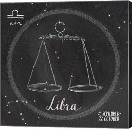 Framed Night Sky Libra Print