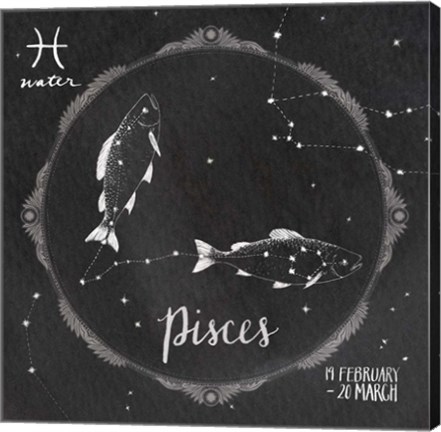 Framed Night Sky Pisces Print