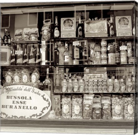 Framed Brussola Esse Buranello Print