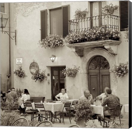 Framed Tuscany Caffe VI Print