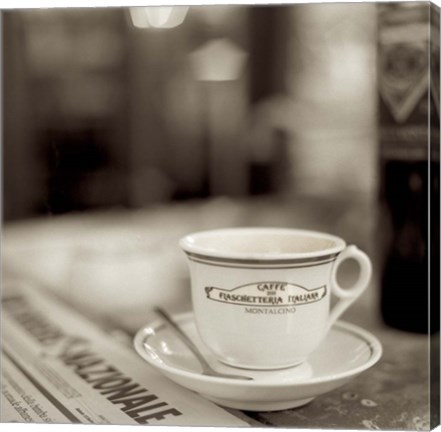 Framed Tuscany Caffe II Print