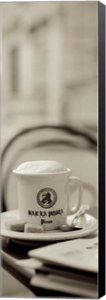 Framed Tuscany Caffe V Print
