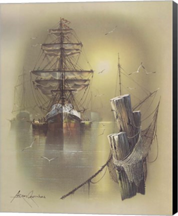 Framed Boat A Print