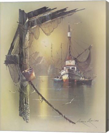 Framed Boat B Print