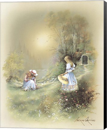 Framed Grassy Path Print