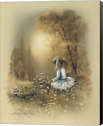Framed Little Girl A Print