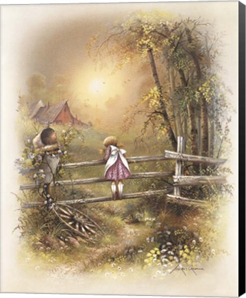 Framed Little Girl C Print