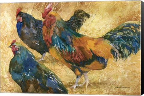 Framed Threes a Crowd Print